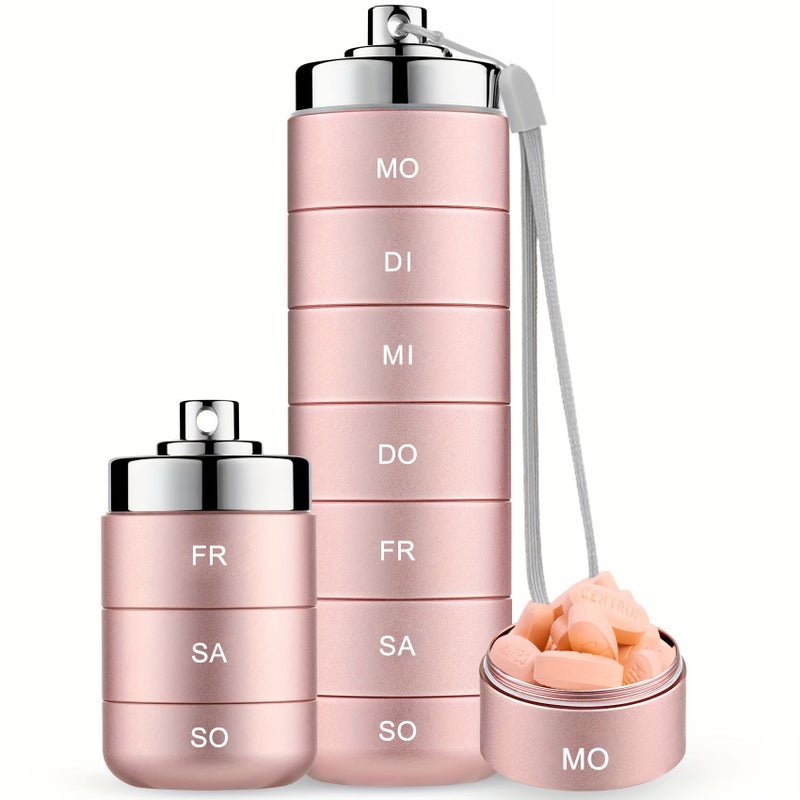 Selling 7 Days A Week 7-Compartment German Medicine Storage Box Waterproof And Convenient Travel Portable Pill Storage Box - Image 4